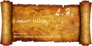 Lampel Hilda névjegykártya